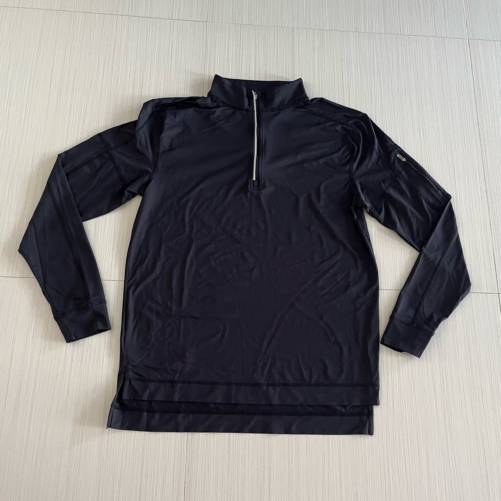 Black Quarter-Zip Pullover
